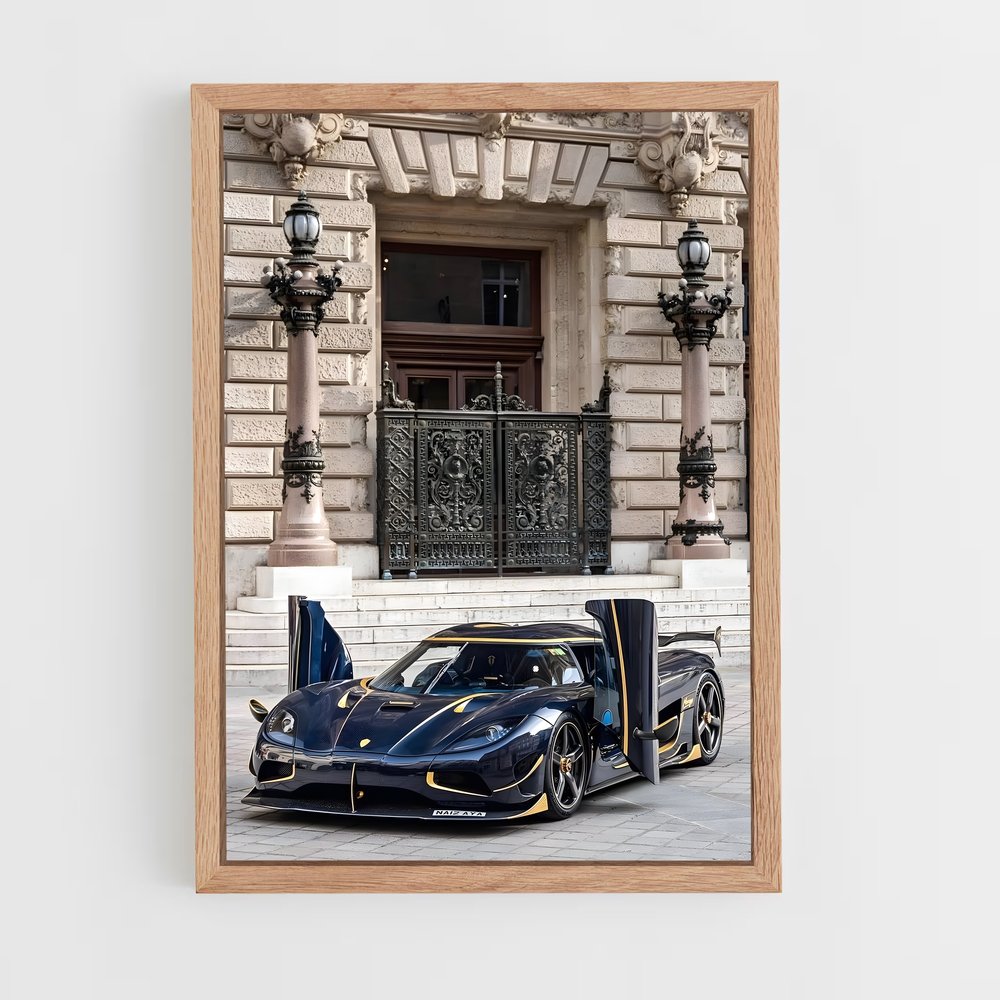 Poster Supercar Nocturne – affiche Koenigsegg (vue 4)
